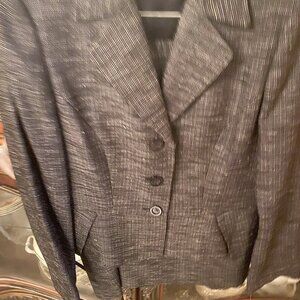 ANNE KLEIN SKIRT SUIT BLACK/WHITE COLOR SIZE 12 PC 2